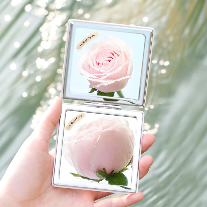 Magnifying Makeup Mirror Manufacturer - Double-sided 1x/2x Folding Portable Pocket Compact