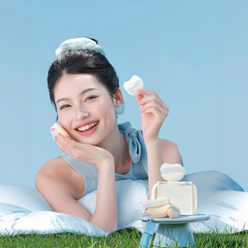 Powder Puff Set Factory - 6pcs Super Soft in Box Air Cushion Loose Powder Concealer Foundation