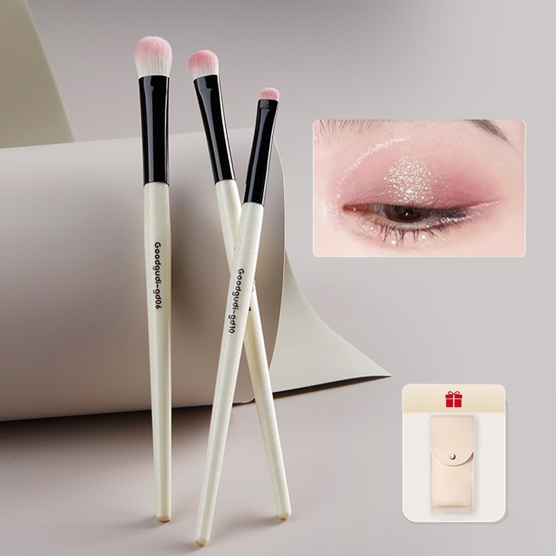 Eye Makeup Brush Manufacturer - 5pcs Eyeliner Eyeshadow Eyebrow Blending Custom Wholesale White Cosmetic