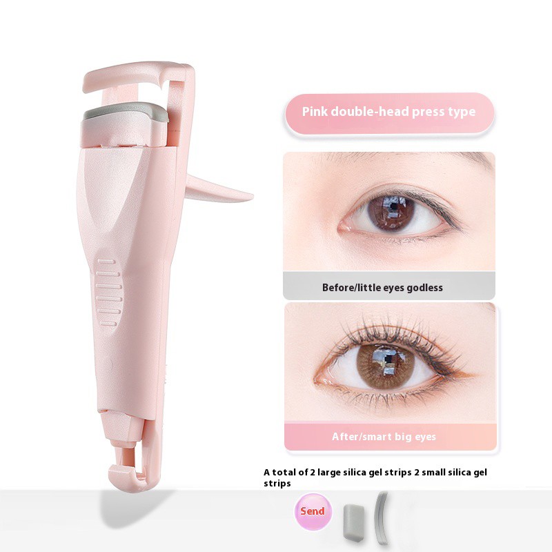 Double Sided Eyelash Curler Factory - High Quality 2 in 1 Mini Travel Portable Compact Beauty Tool
