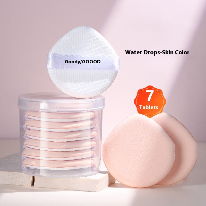 Waterdrop Powder Puff Manufacturer - 7pcs Ultra Soft Round Sponge for Loose Powder Cosmetic Wet Dry
