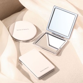 Magnifying Makeup Mirror Manufacturer - Double-sided 1x/2x Folding Portable Pocket Compact