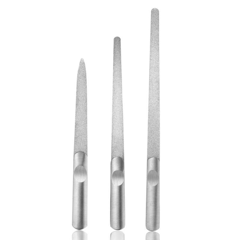 Stainless Steel Nail File Factory - Professional Non-slip Metal Manicure Polishing Fingernail File