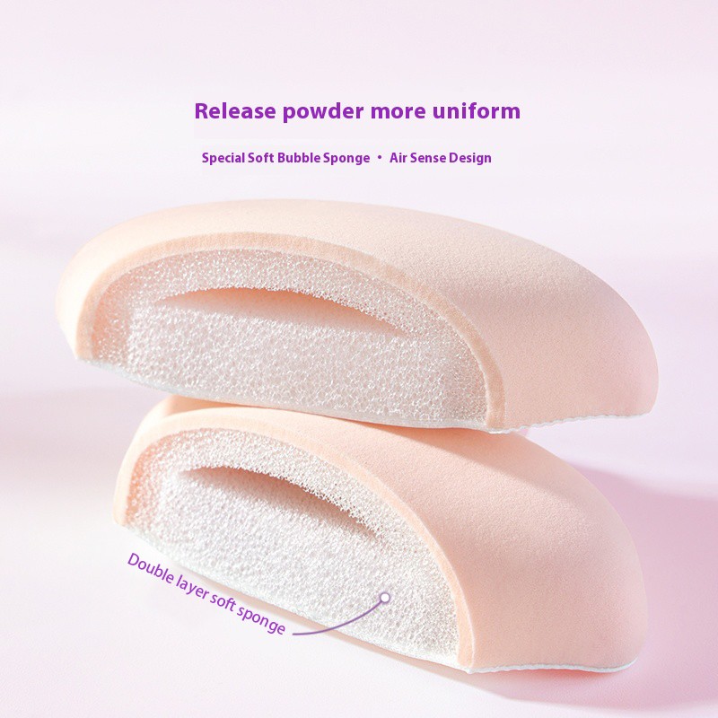 Body Powder Puff Factory - 2Pcs Triangle Soft Air Cushion Latex Free Cosmetic Face Beauty Sponge