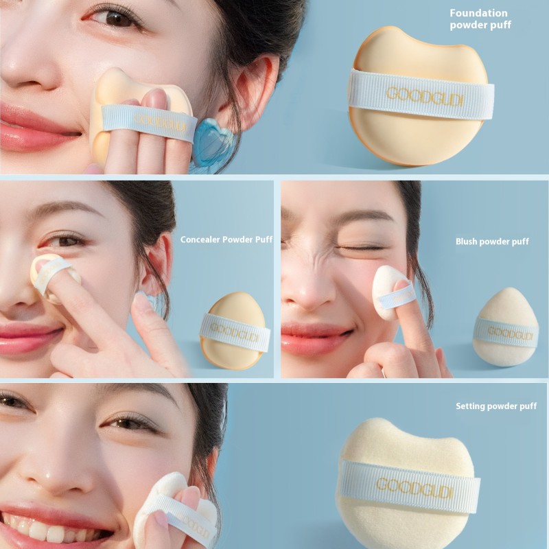 Powder Puff Set Factory - 6pcs Super Soft in Box Air Cushion Loose Powder Concealer Foundation