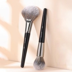 Travel Makeup Brush Factory - Single Black Foundation Private Label Loose Powder Beauty Brush