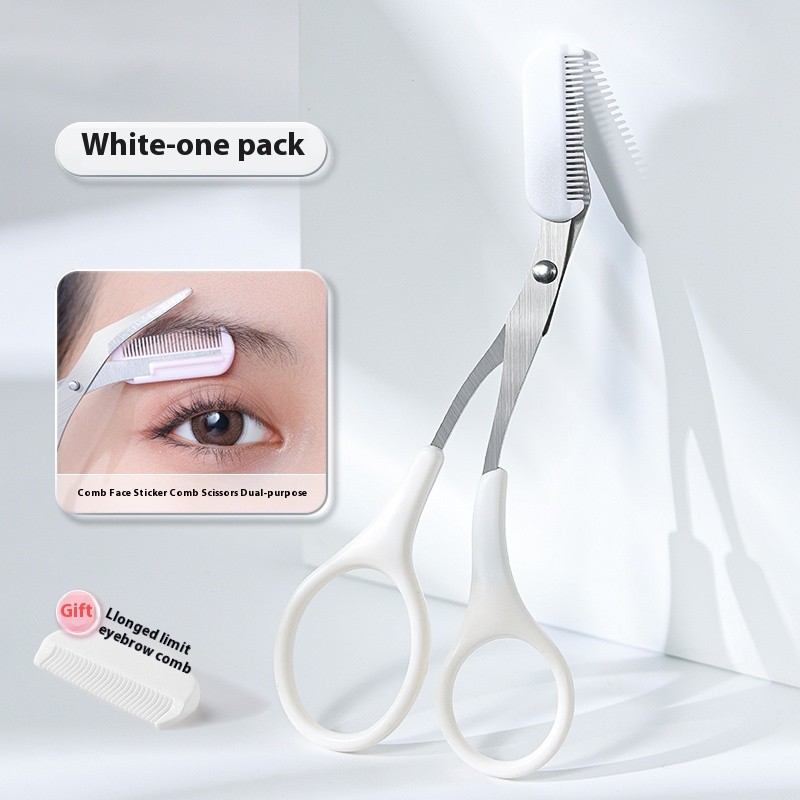 Precision Eyebrow Scissor Factory - Stainless Steel Professional With Comb Beauty Makeup Tool Grooming