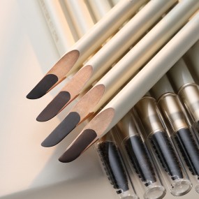 Double Sided Eyeliner Pencil Factory - 2 in 1 Waterproof Brown with Eye Eyebrow Brush Bomb Makeup
