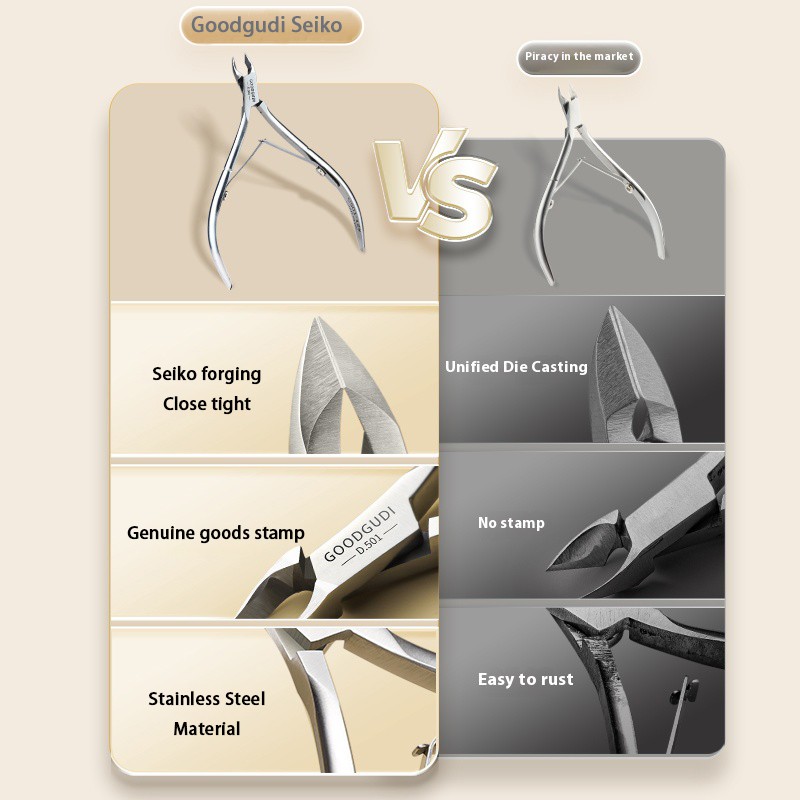 Cuticle Scissors Factory - Stainless Steel Nipper Extremely Sharp for Dead Skin Remove Care