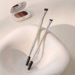 Double Ended Brow Brush Factory - High Quality Professional Angled Eye Brow Spoolie Eyelash Comb