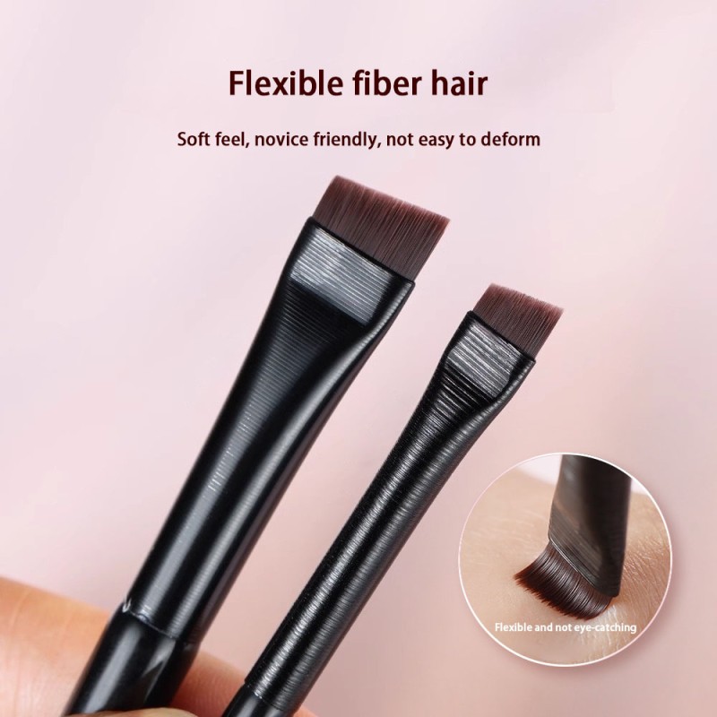 Eyeliner Brush Set Factory - 3pcs Fine Angled Ultra Thin Professional Luxury Cosmetic Pencil Brush