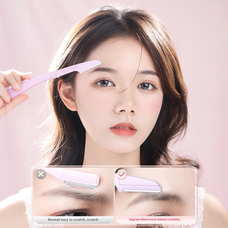 Foldable Eyebrow Razor Set Manufacturer - 3pcs Professional Precision Safety Facial Hair Removal Kit