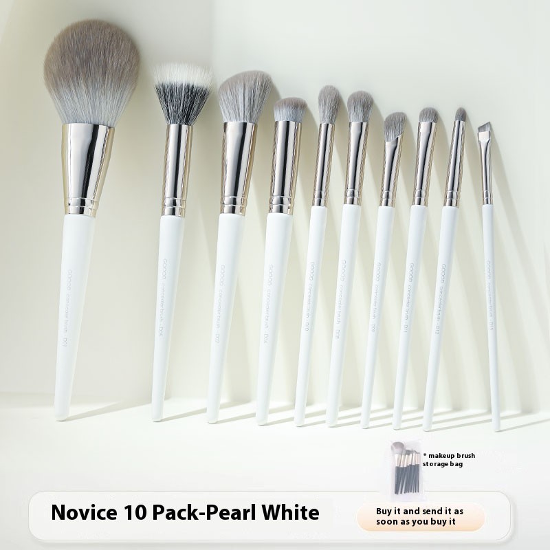 Makeup Brush Kit Manufacturer - 10pcs Black Professional Powder Eyeliner Eyeshadow Foundation Cosmetic