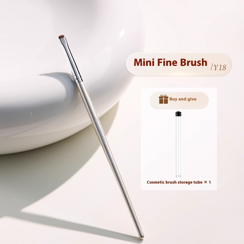 Pony Hair Brush Manufacturer - Single Professional Blending Eyeshadow Detail Eye Brush Set Silver
