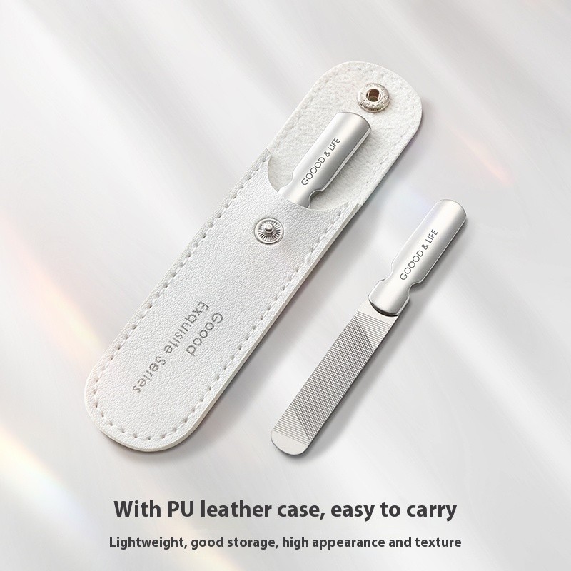 Metal Nail Files Manufacturer - Double Side Stainless Steel High Quality Custom Logo Glass Manicure