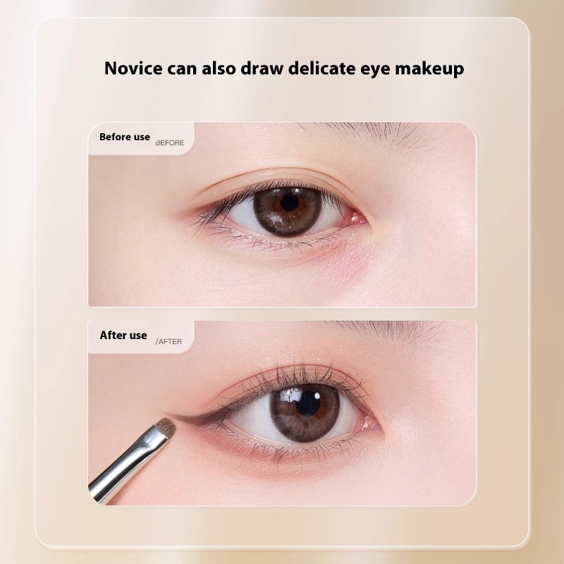 Pony Hair Brush Manufacturer - Single Professional Blending Eyeshadow Detail Eye Brush Set Silver