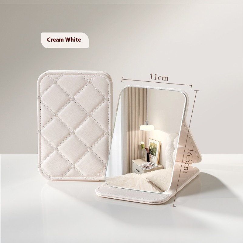 Desktop Mirror Manufacturer - Goodgudi Portable Foldable White 180 Degree Rotating Custom Logo