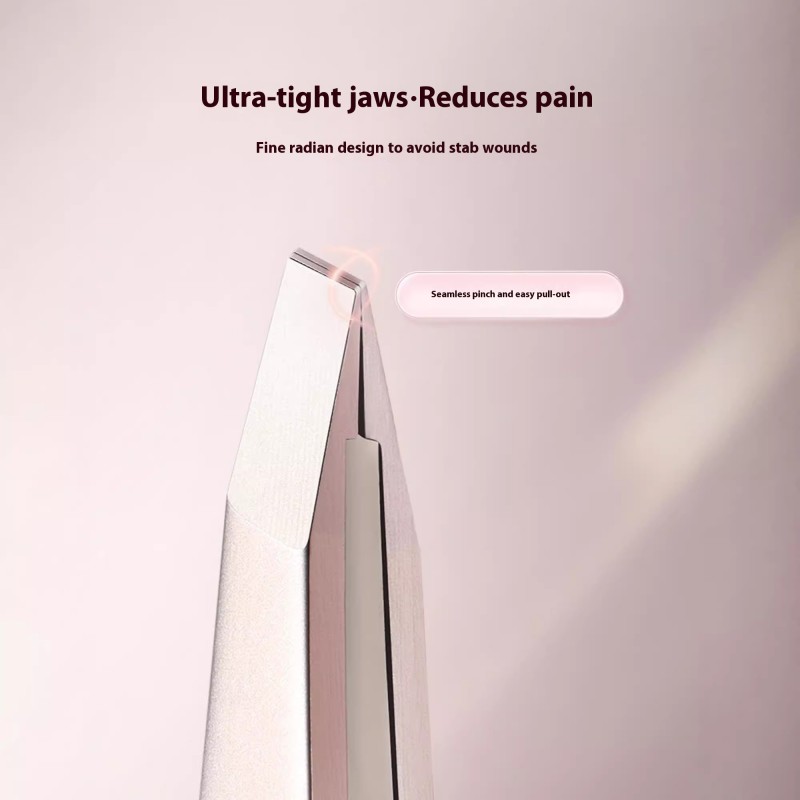 Eyebrow Tweezer Manufacturer - Professional Precision Gold Stainless Steel Facial Hair Removal Flat