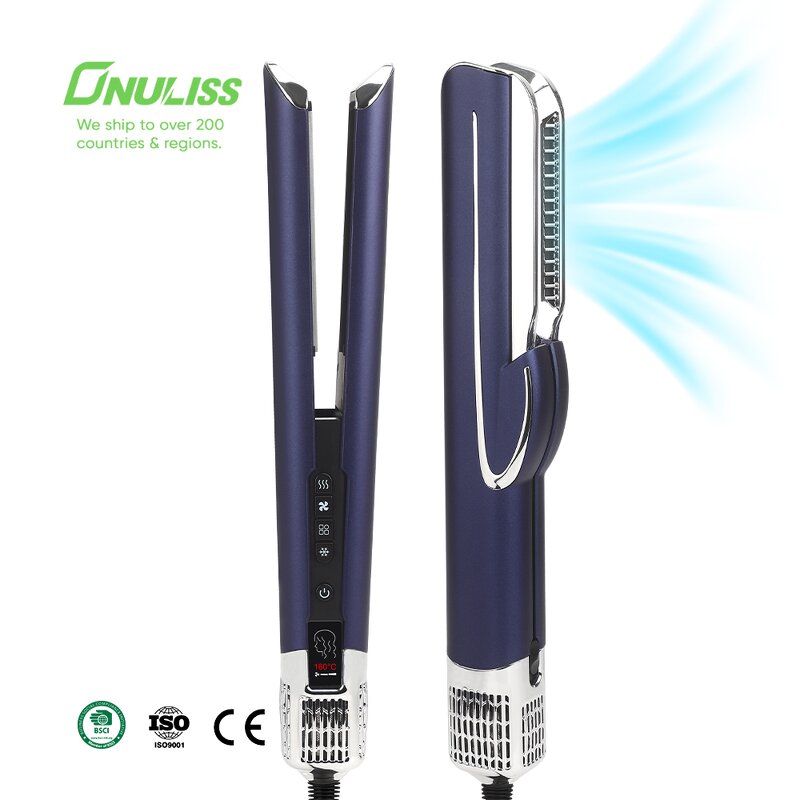 2 in 1 Hair Straightener Dryer Manufacturer - Wet Dry Ionic Air Styler Portable Flat Iron Tool