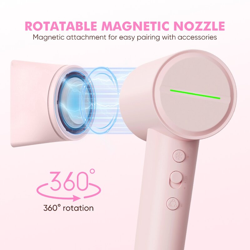 Travel Hair Dryer Manufacturer - 110000rpm High Speed Ionic Foldable 1600W Professional Blow Dryer