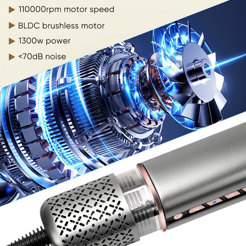 Hair Air Styler Flat Iron Manufacturer - 2025 110000RPM Negative Ionic Wet to Dry Straightener