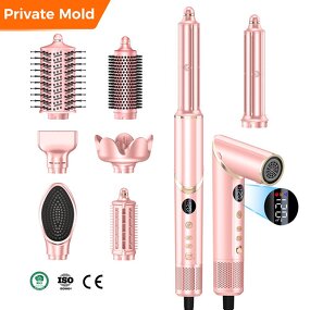 8 in 1 Hair Multi Styler Manufacturer - BLDC Curler Straightener One Step Hot Air Brush Dryer