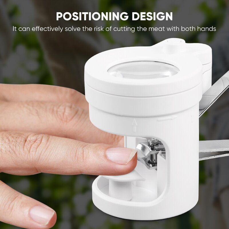 LED Nail Clipper Manufacturer - Custom Private Label Home Manicure Toenail Clipper with Magnifier