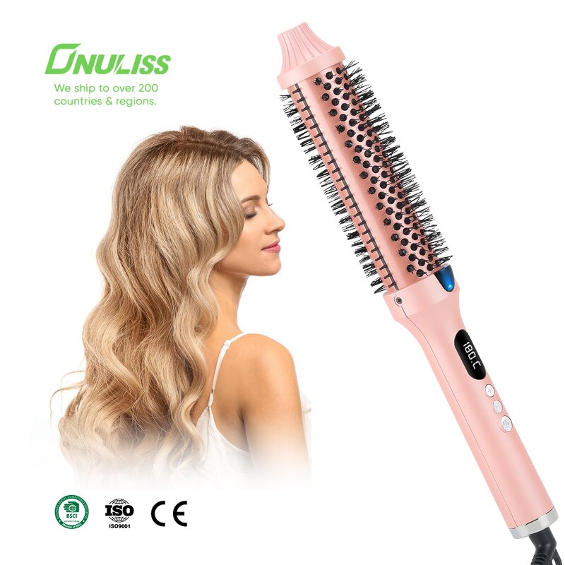 Ionic Hot Air Brush Manufacturer - Custom PTC Heater Ceramic Curling Iron Salon Hair Styling Tool