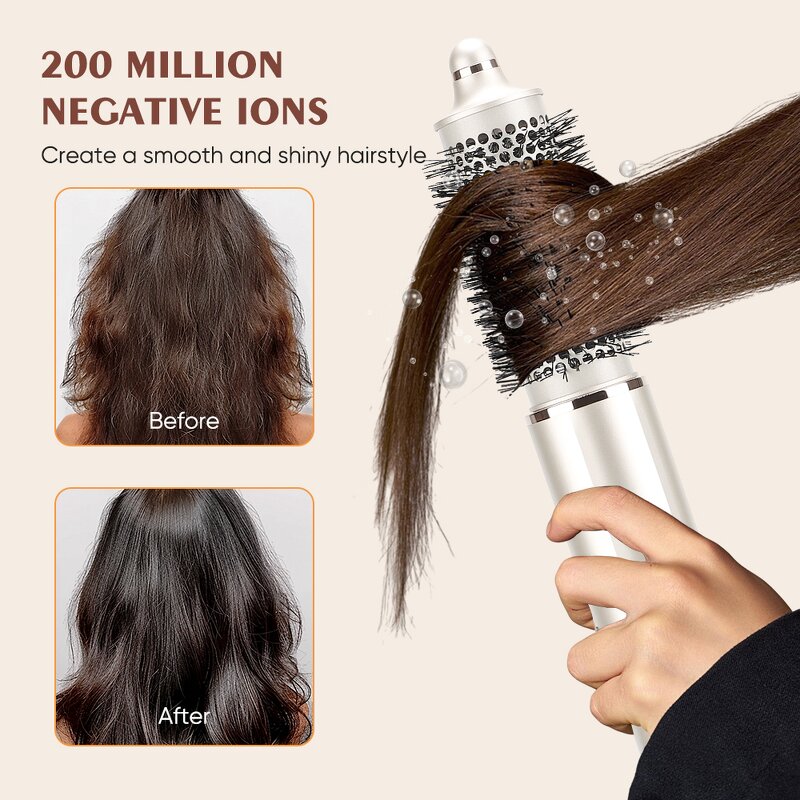 8 in 1 Hot Air Brush Manufacturer - Volumizing Hair Dryer Curling Iron Professional Hair Tool