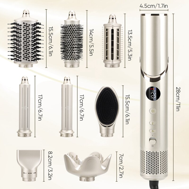 5 in 1 Hot Air Brush Manufacturer - One Step Negative Ion Hair Dryer Straightener Curler Styler