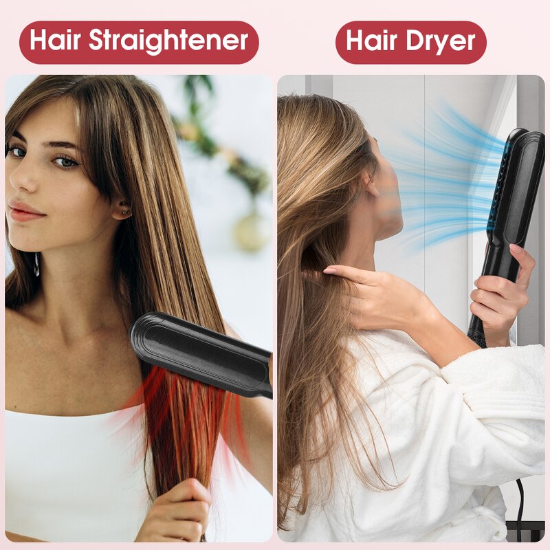 Hair Air Styler Flat Iron Manufacturer - 2025 110000RPM Wet to Dry Air Straightener Hair Dryer