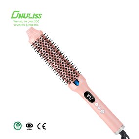 Heated Round Brush Manufacturer - Thermal Ionic Curling Iron Straightener Household Hotel Tool