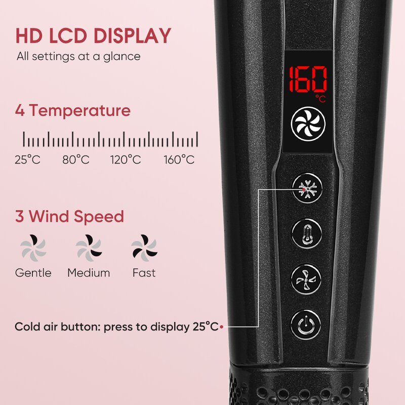 Hair Air Styler Flat Iron Manufacturer - 2025 110000RPM Wet to Dry Air Straightener Hair Dryer