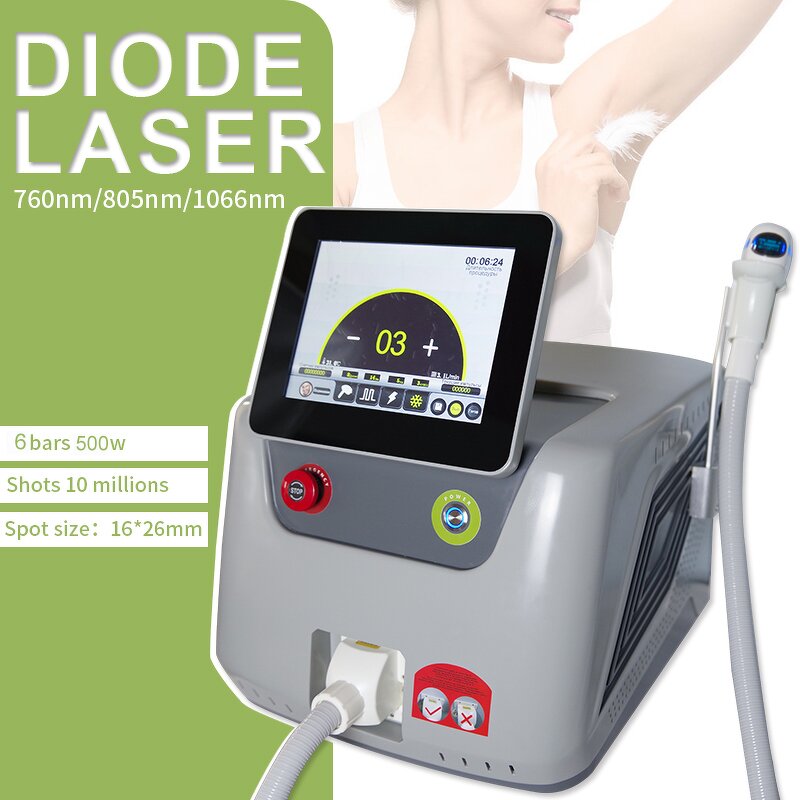 Portable Diode Laser Machine Manufacturer - Hot Selling 3 Waves 755/1064/808nm Ice Permanent Hair Removal Tool