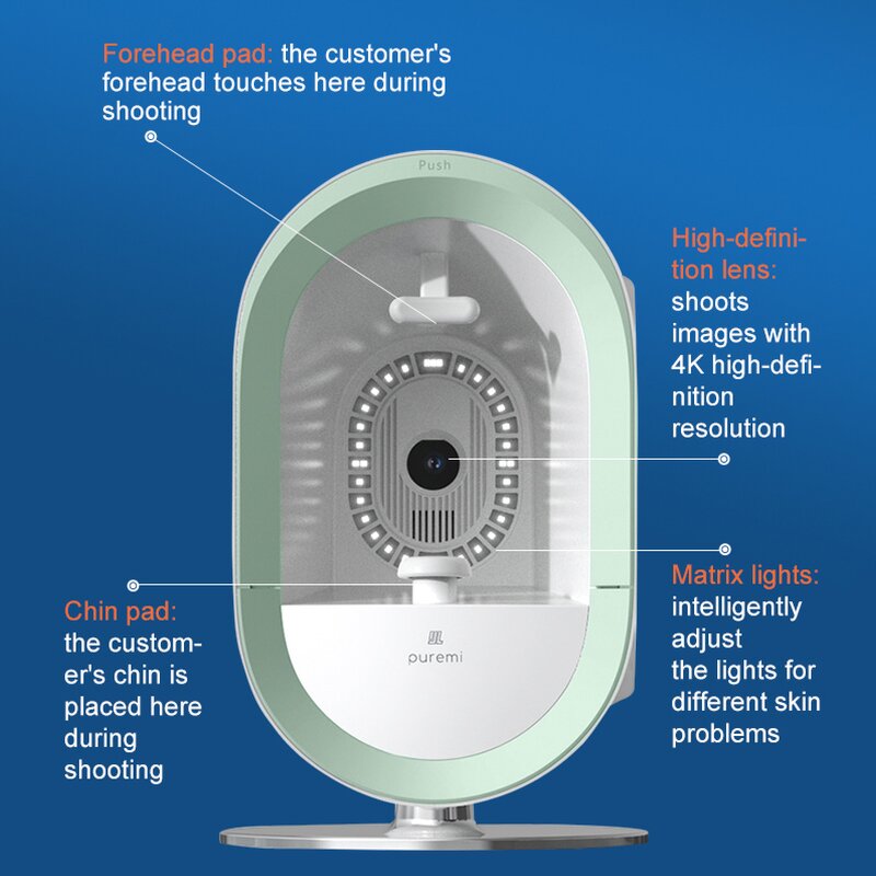 Professional Skin Analysis Instrument Manufacturer - Facial Scanner Multi-Functional Skin Management Tool