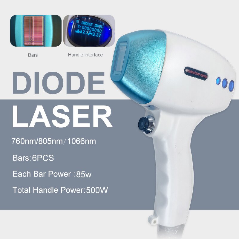3 Waves Diode Laser Machine Manufacturer - 755/1064/808nm Ice Painless Effective Hair Removal Beauty Tool