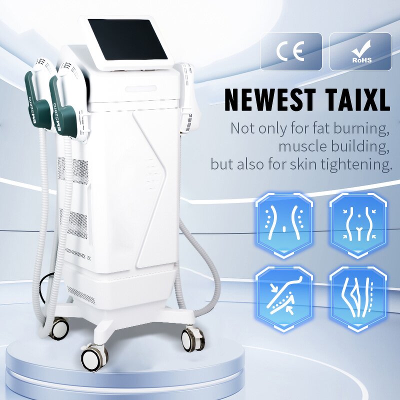 Portable EMS Sculpting Machine Manufacturer - 4 Handles RF Cavitation Slimming Muscle Building Firming Tool