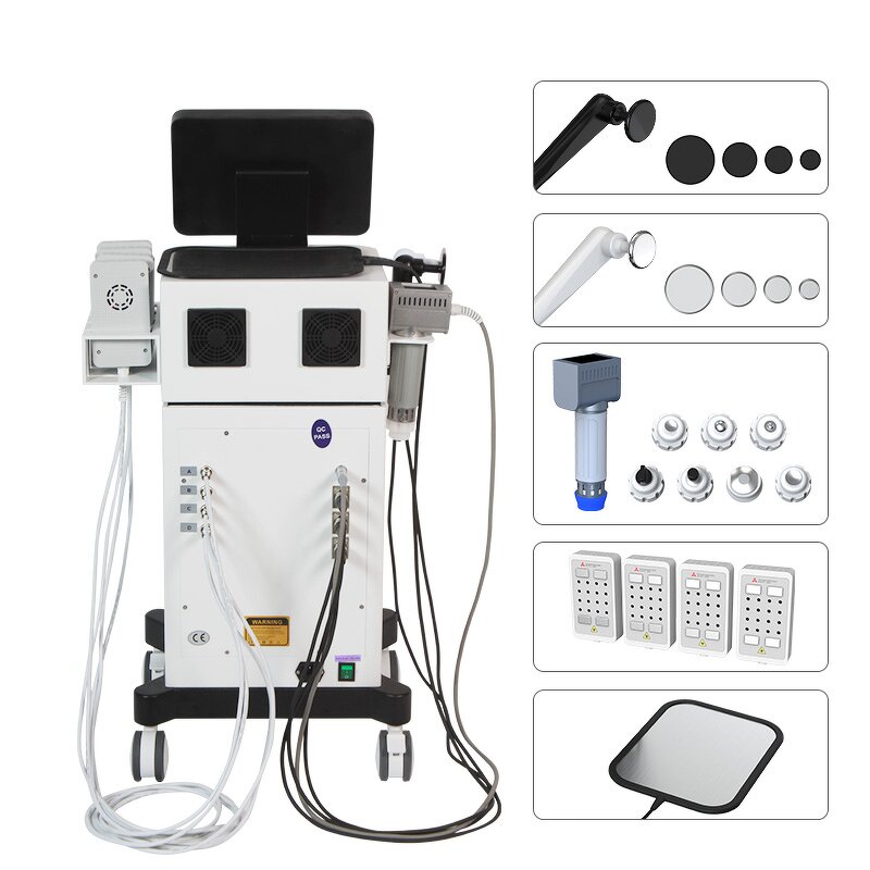 5in1 Physical Therapy Device Manufacturer - 50% Off Shock Wave 448k EMS Red Light Body Pain Removal Tool