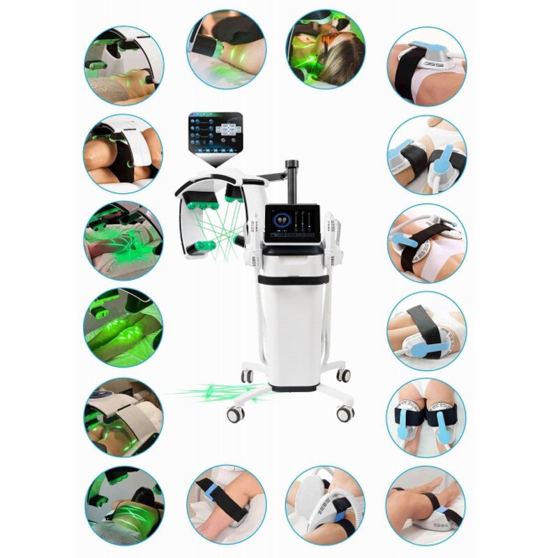 10D Green Light Laser Machine Manufacturer - 532nm 360° Rotating Fat Burning Standing Body Slimming Tool