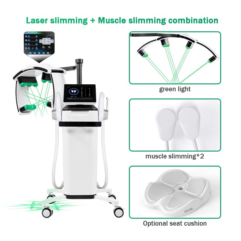 10D Laser Slimming Therapy Manufacturer - 4/2 Handles 635nm 532nm Red Green Light Weight Loss Tool