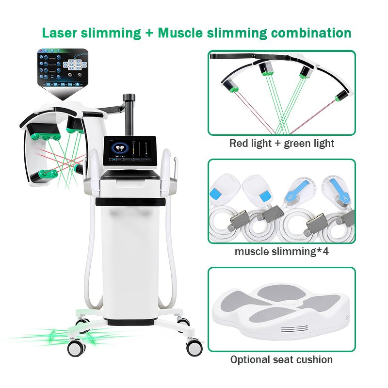 10D Green Light Laser Machine Manufacturer - 532nm 360° Rotating Fat Burning Standing Body Slimming Tool