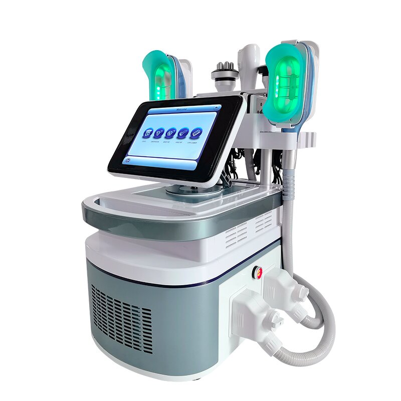 360° EMS RF Cryolipolysis Machine Manufacturer - 4 Handles Best Selling Salon Face Body Slimming Tool