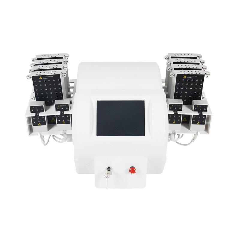 6D Lipolaser Fat Reduce Machine Manufacturer - Salon 6 Wavelengths 650nm Cellulite Removal Pads Tool