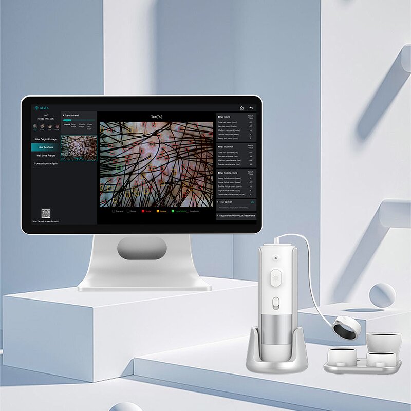 15.6 Inch AI Skin Hair Analyzer Manufacturer - Professional Scalp Care Skin Hair Analysis Salon Tool