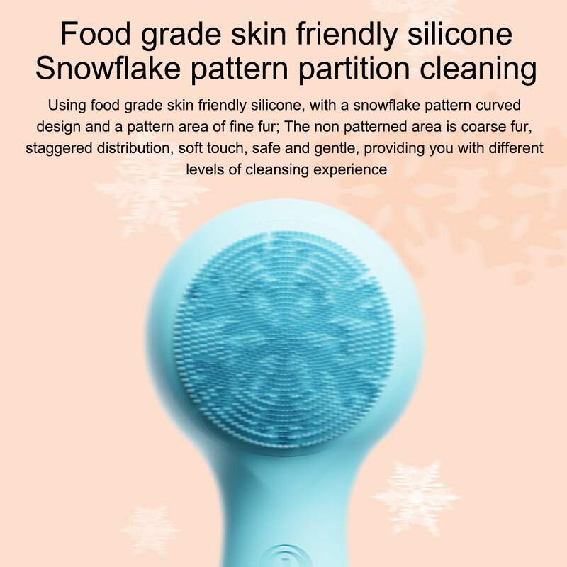 Facial Cleansing Device Manufacturer - Smart Ultrasonic with Silicone Brush HOT COLD