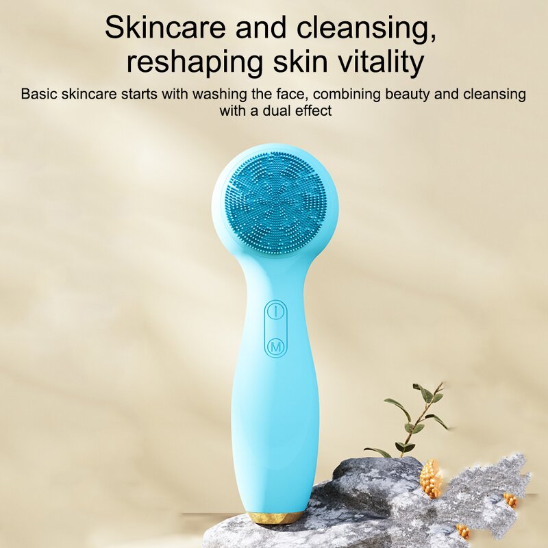 Facial Cleaning Brush Manufacturer - Sonic Vibration Silicone Hot Cold 4 in 1