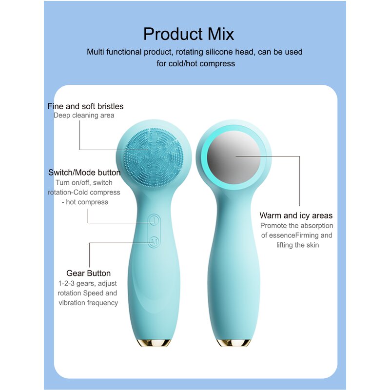 Face Brush Manufacturer - Soft Sonic Electric for Cleaning