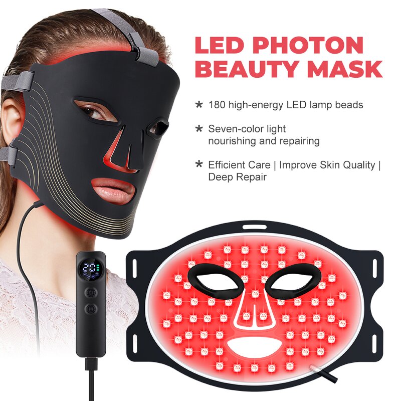 LED Photon Therapy Mask Manufacturer - Wholesale Price 7 Color Light US Plug