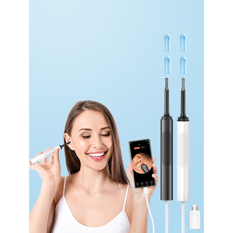 Digital Otoscope Ear Camera Manufacturer - Electric Visual Ear Scoop Kit Home Ear Wax Removal Cleaner Tool