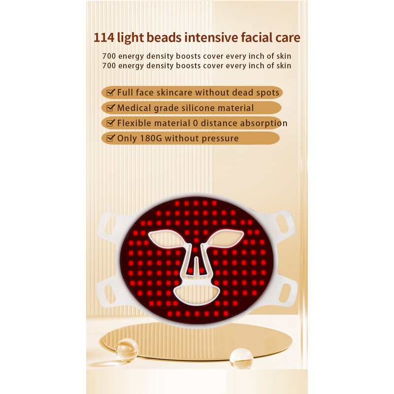 LED Silicone Therapy Face Mask Manufacturer - New Cheap Facial Skin Care Beauty Light Therapy Tool